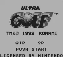 Image n° 1 - screenshots  : Ultra Golf